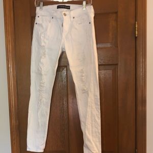 Express White Skinny Jeans